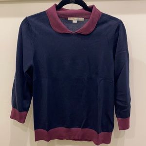Navy and purple Boden sweater